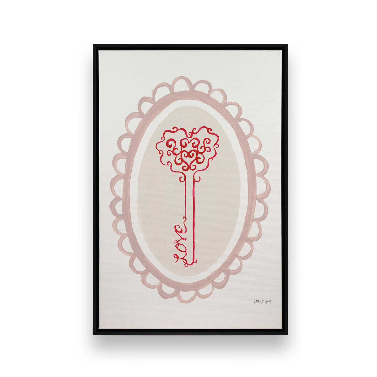 [Color:Satin Black], Picture of art in a Satin Black frame