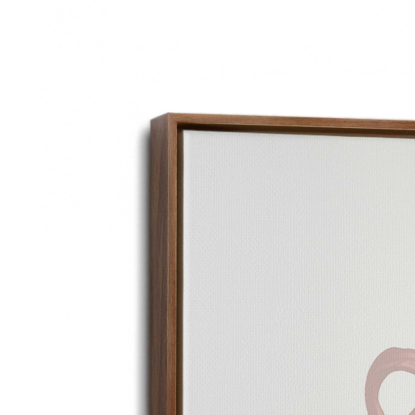 [Color:Walnut], Picture of art in a Walnut frame at an angle