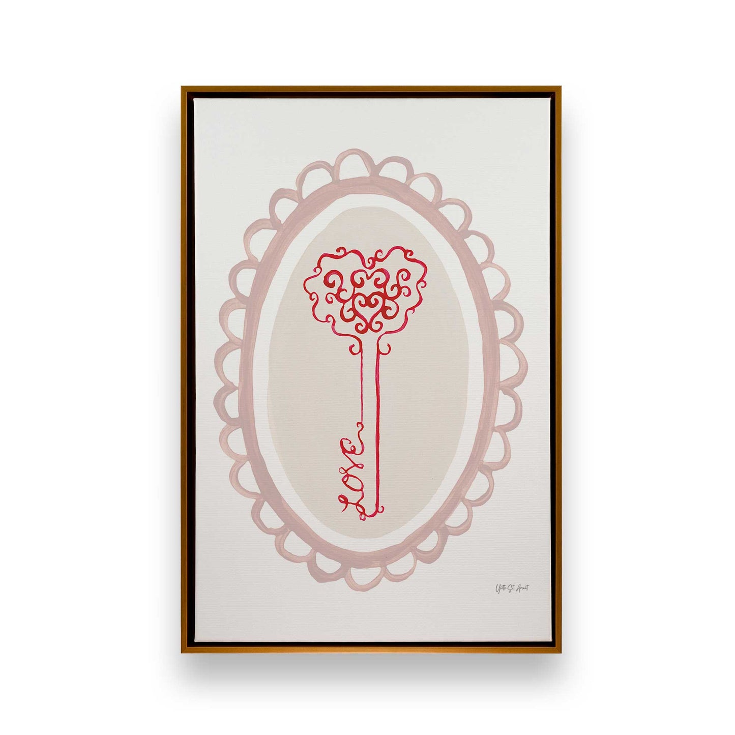 [Color:Polished Gold], Picture of art in a Polished Gold frame