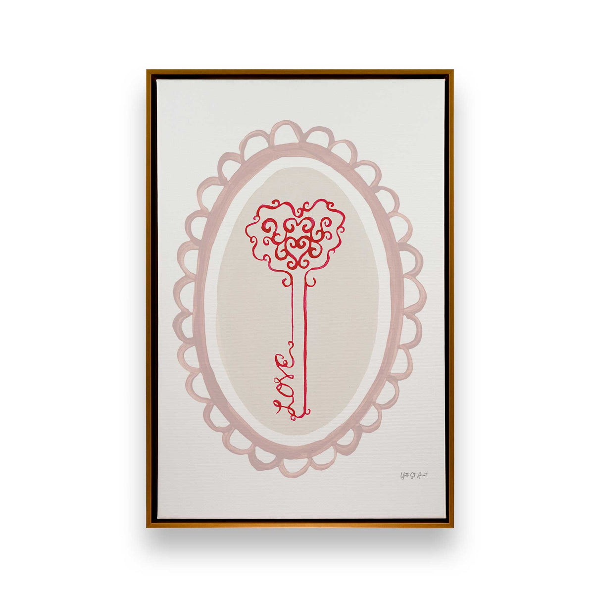 [Color:Polished Gold], Picture of art in a Polished Gold frame