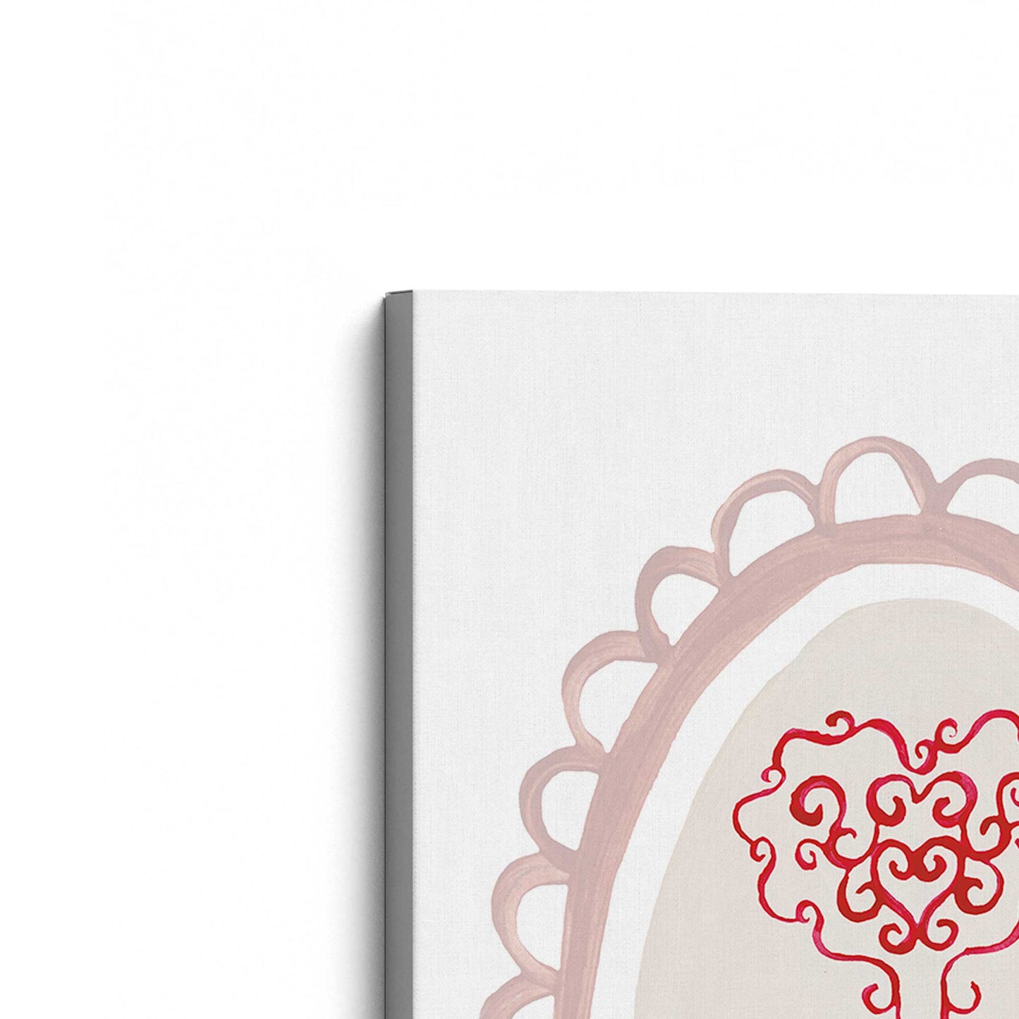 [Color:Stretched Canvas], Picture of the corner of the art