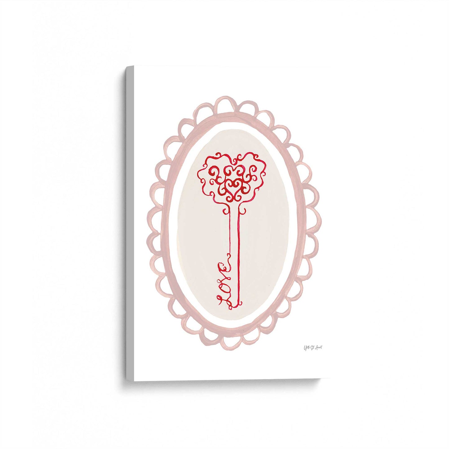 [Color:Stretched Canvas], Picture of art at an angle