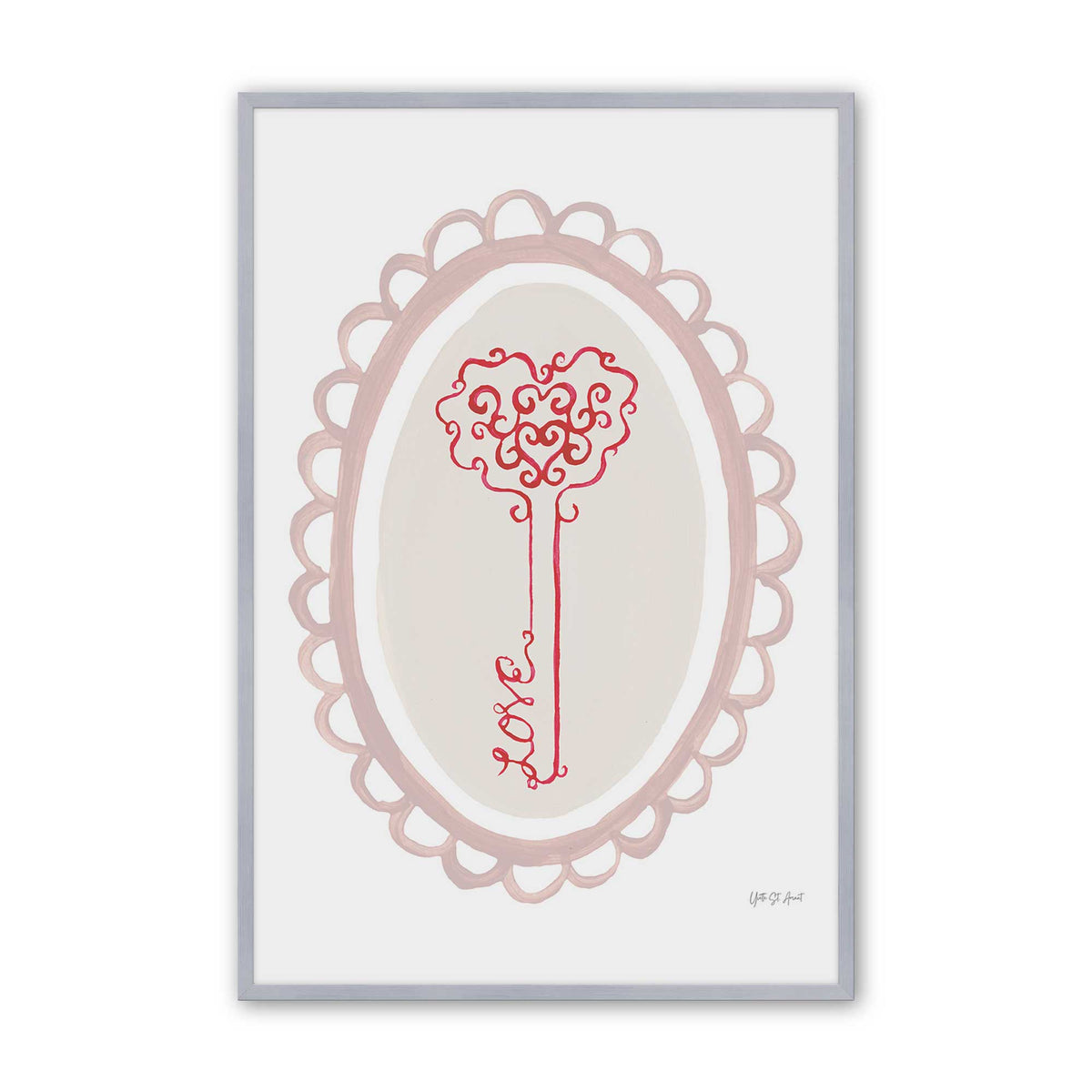 [Color:Polished Chrome], Picture of art in a Polished Chrome frame