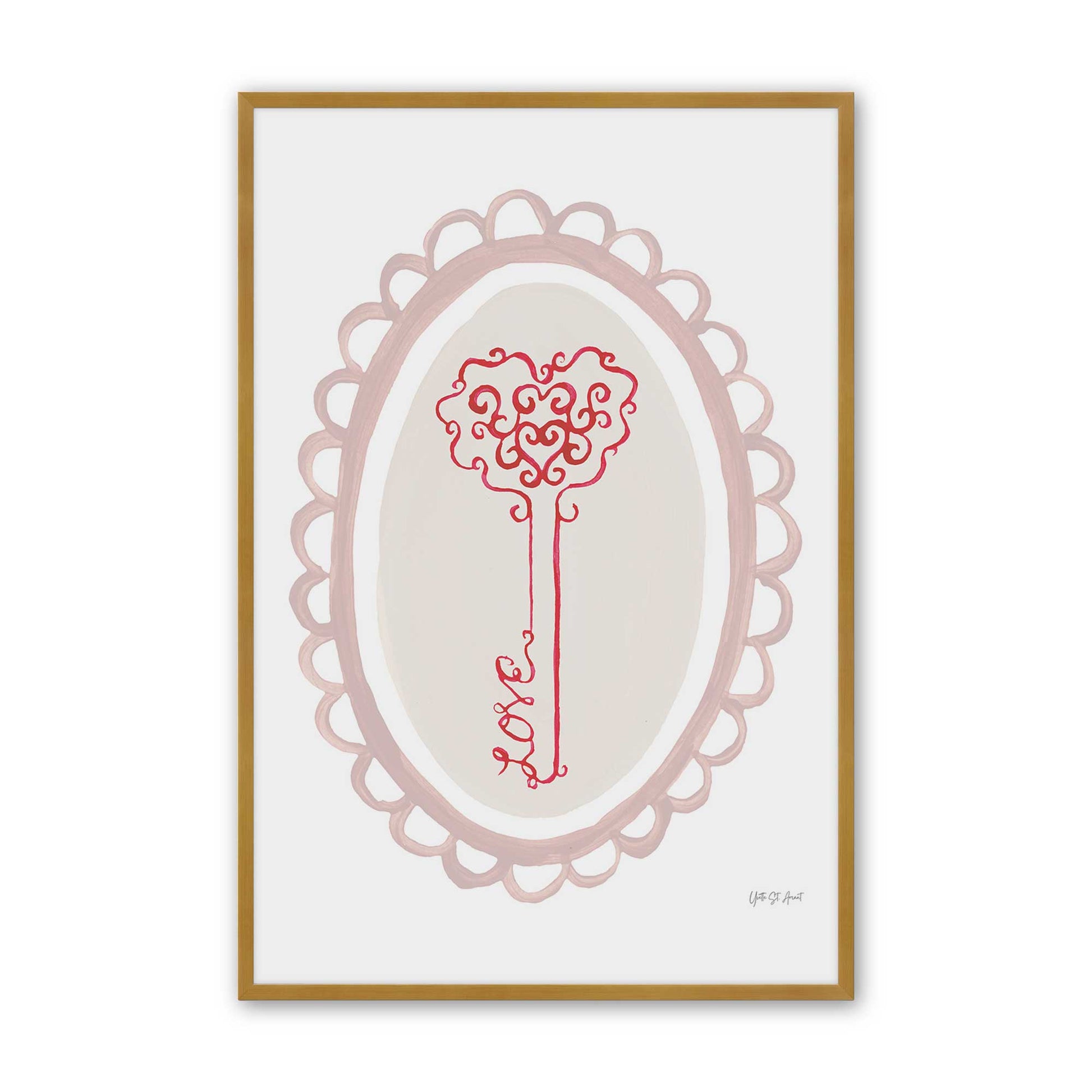 [Color:Polished Gold], Picture of art in a Polished Gold frame