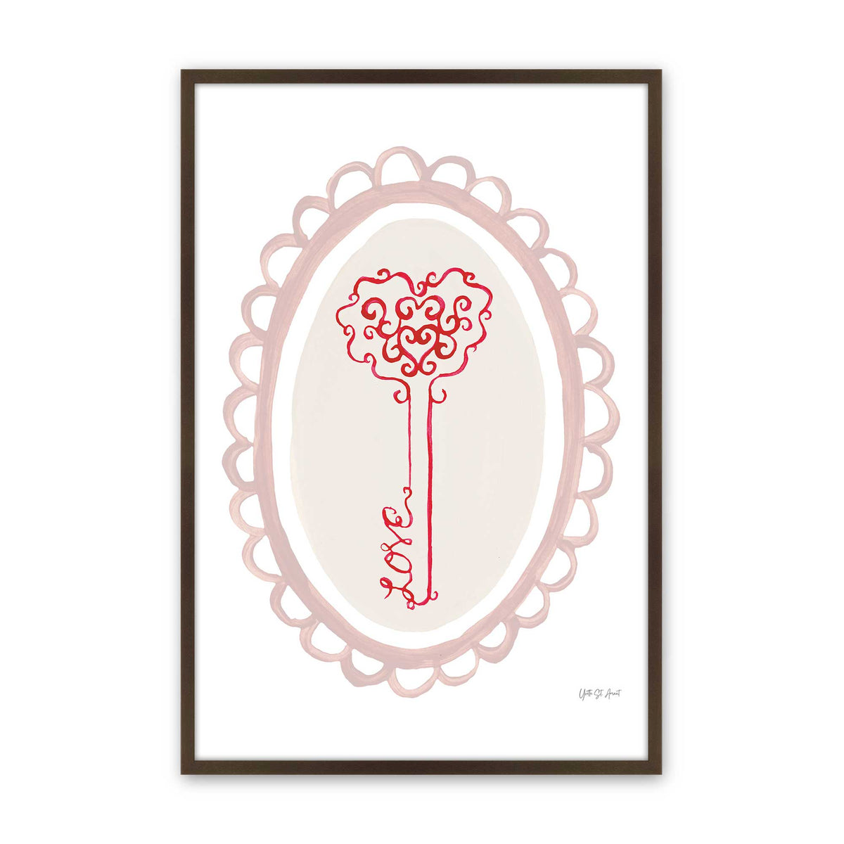 [Color:Belvinder Brown], Picture of art in a Belvinder Brown frame