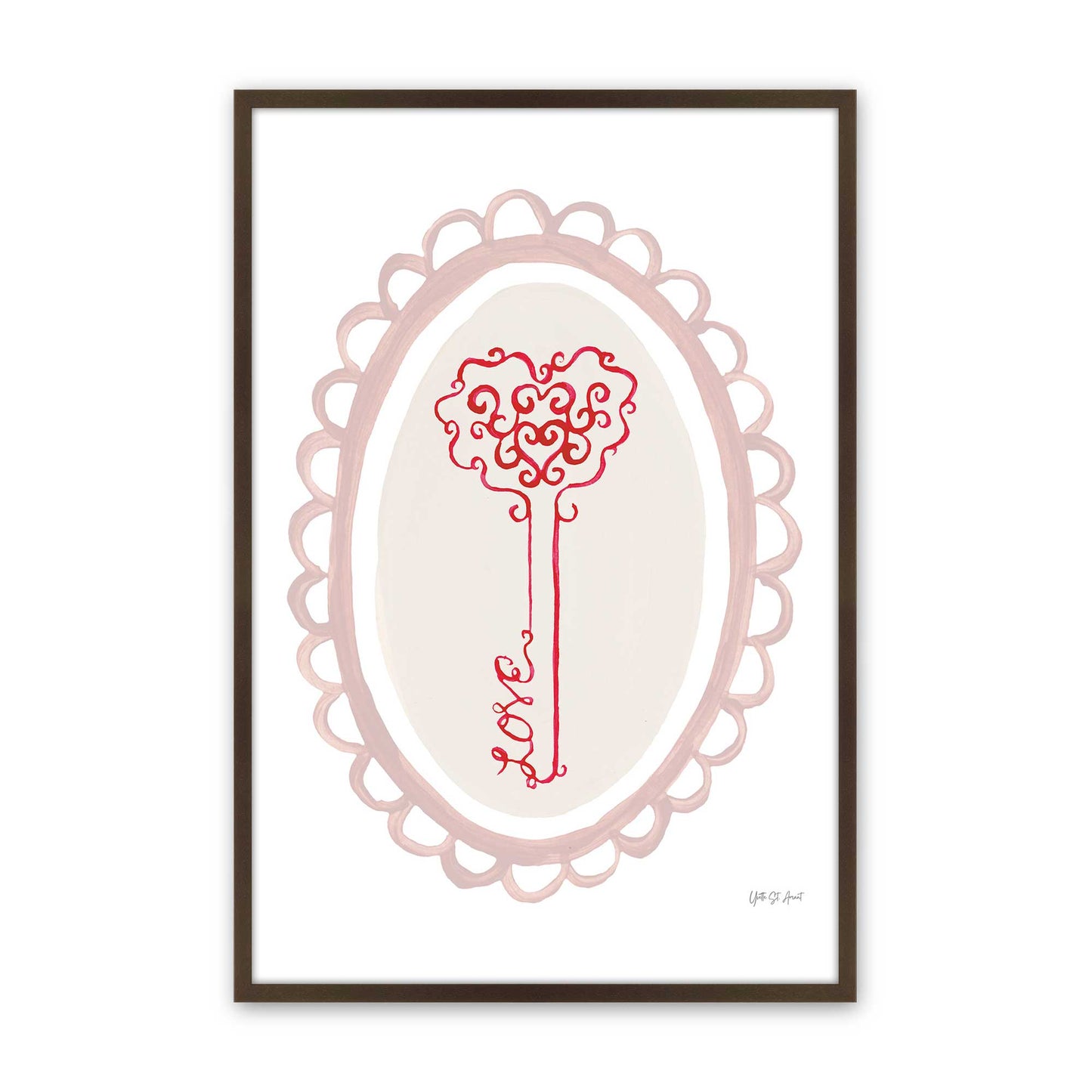 [Color:Belvinder Brown], Picture of art in a Belvinder Brown frame