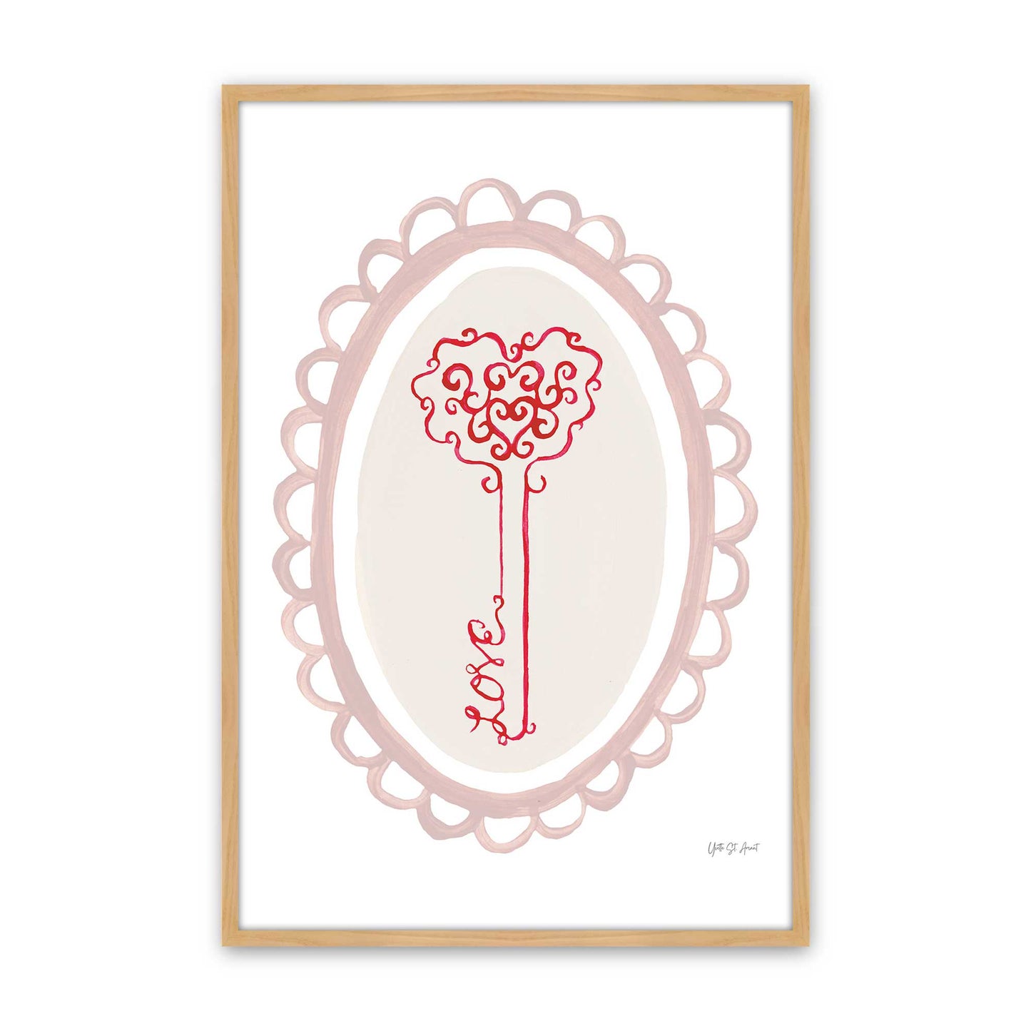 [Color:American Maple], Picture of art in a American Maple frame