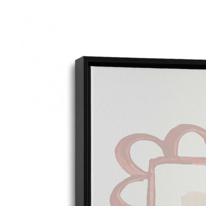 [Color:Satin Black], Picture of art in a Satin Black frame at an angle