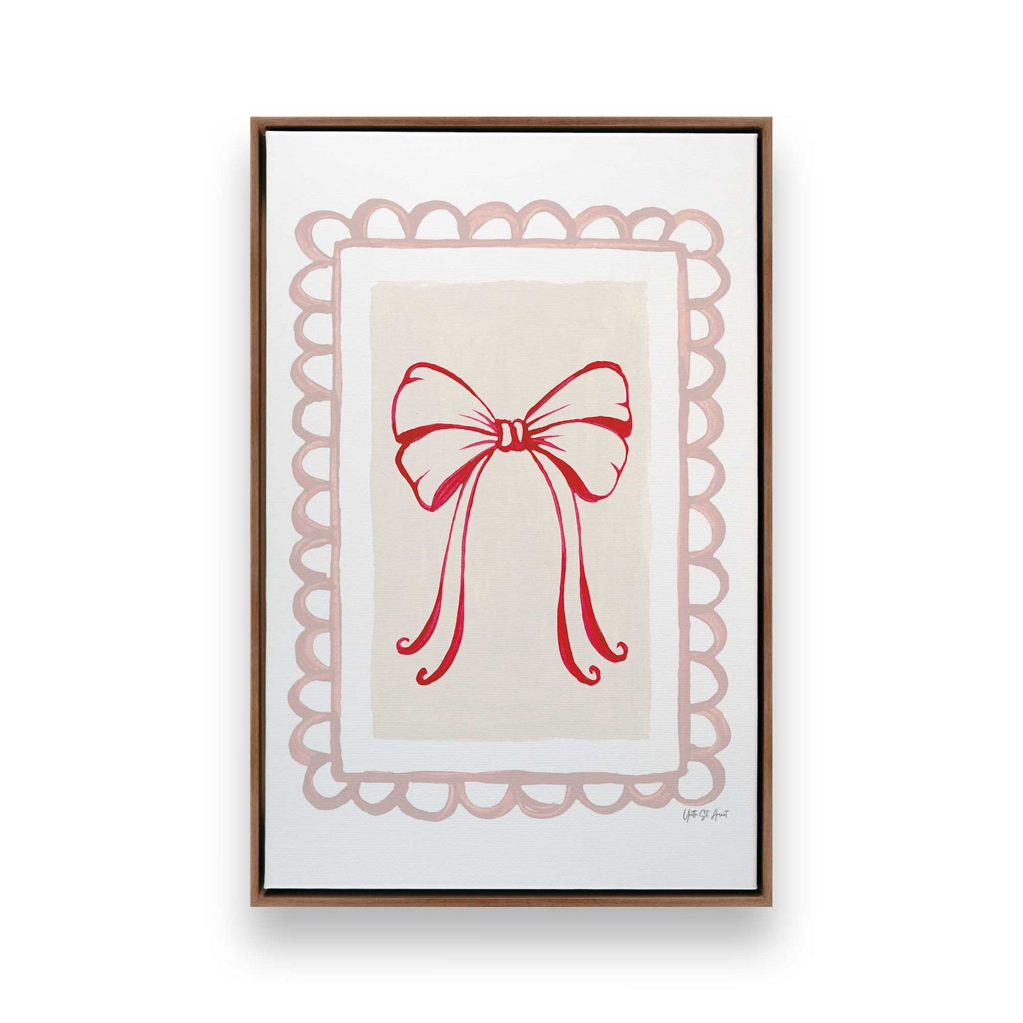 [Color:Walnut], Picture of art in a Walnut frame