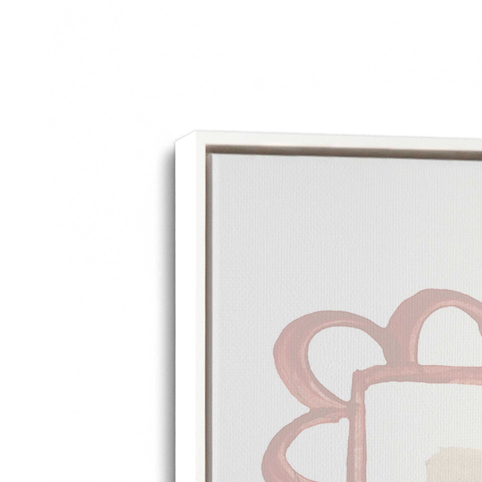 [Color:Opaque White], Picture of art in a White frame at an angle