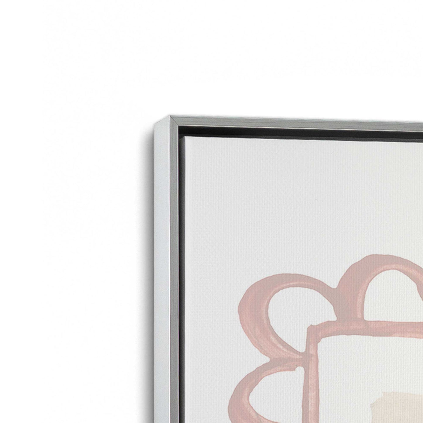 [Color:Polished Chrome], Picture of art in a Polished Chrome frame at an angle