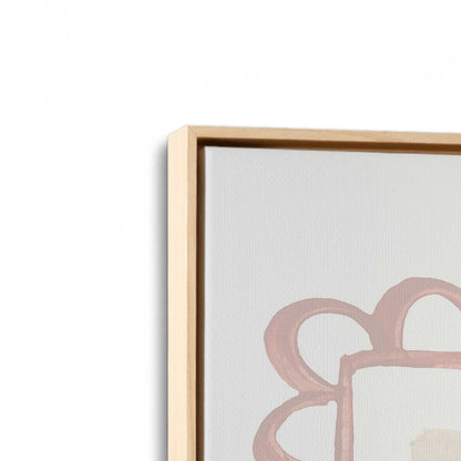 [Color:American Maple], Picture of art in a American Maple frame at an angle