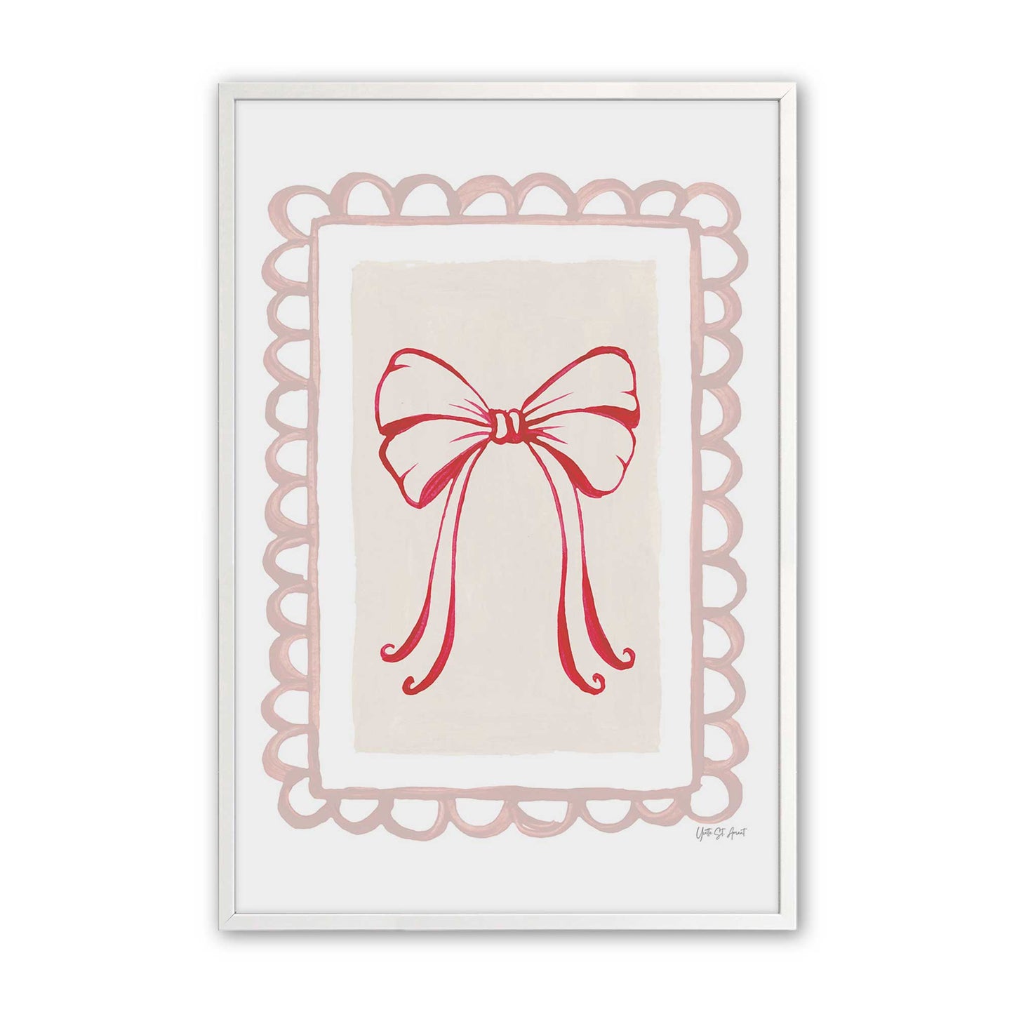 [Color:Opaque White], Picture of art in a Opaque White frame