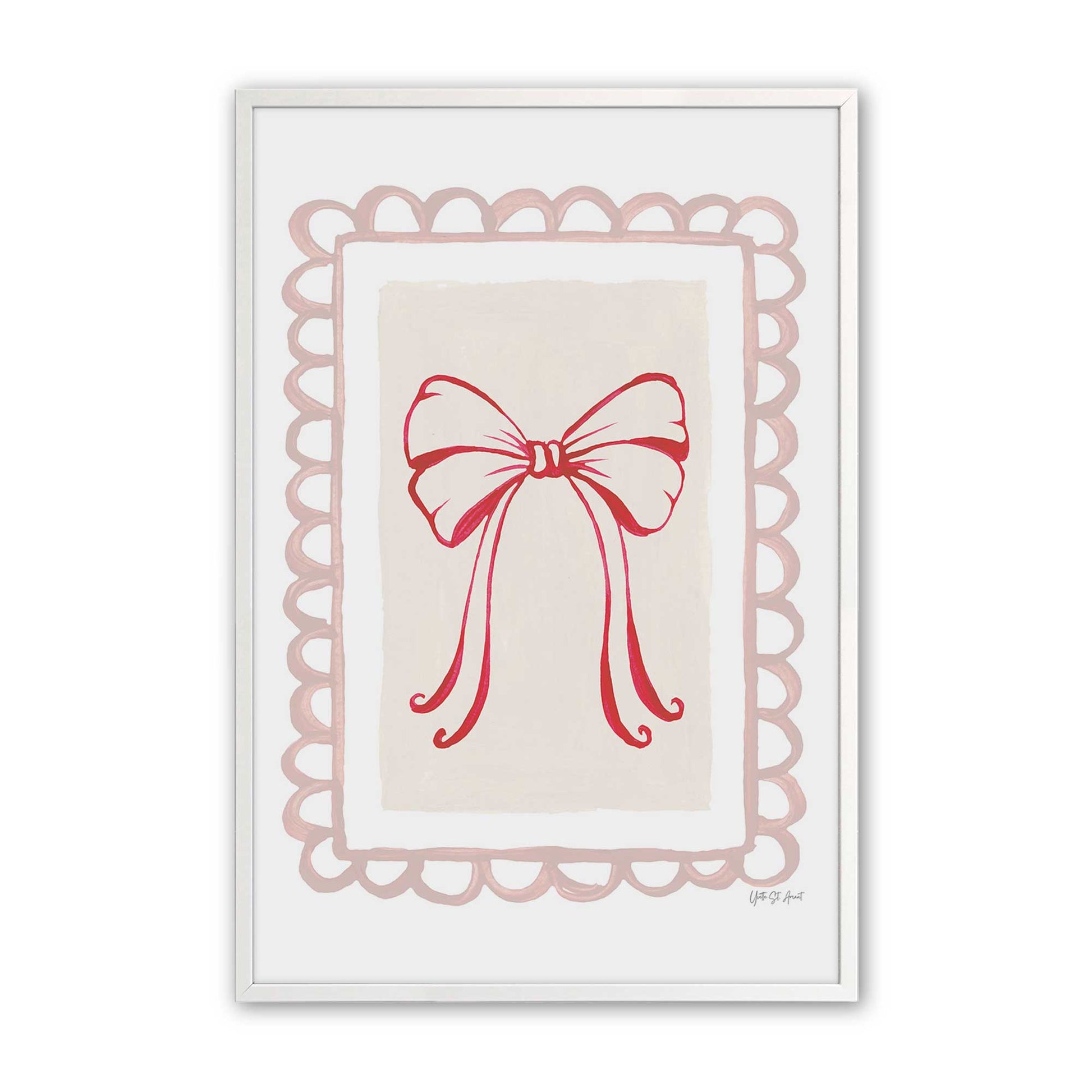 [Color:Opaque White], Picture of art in a Opaque White frame