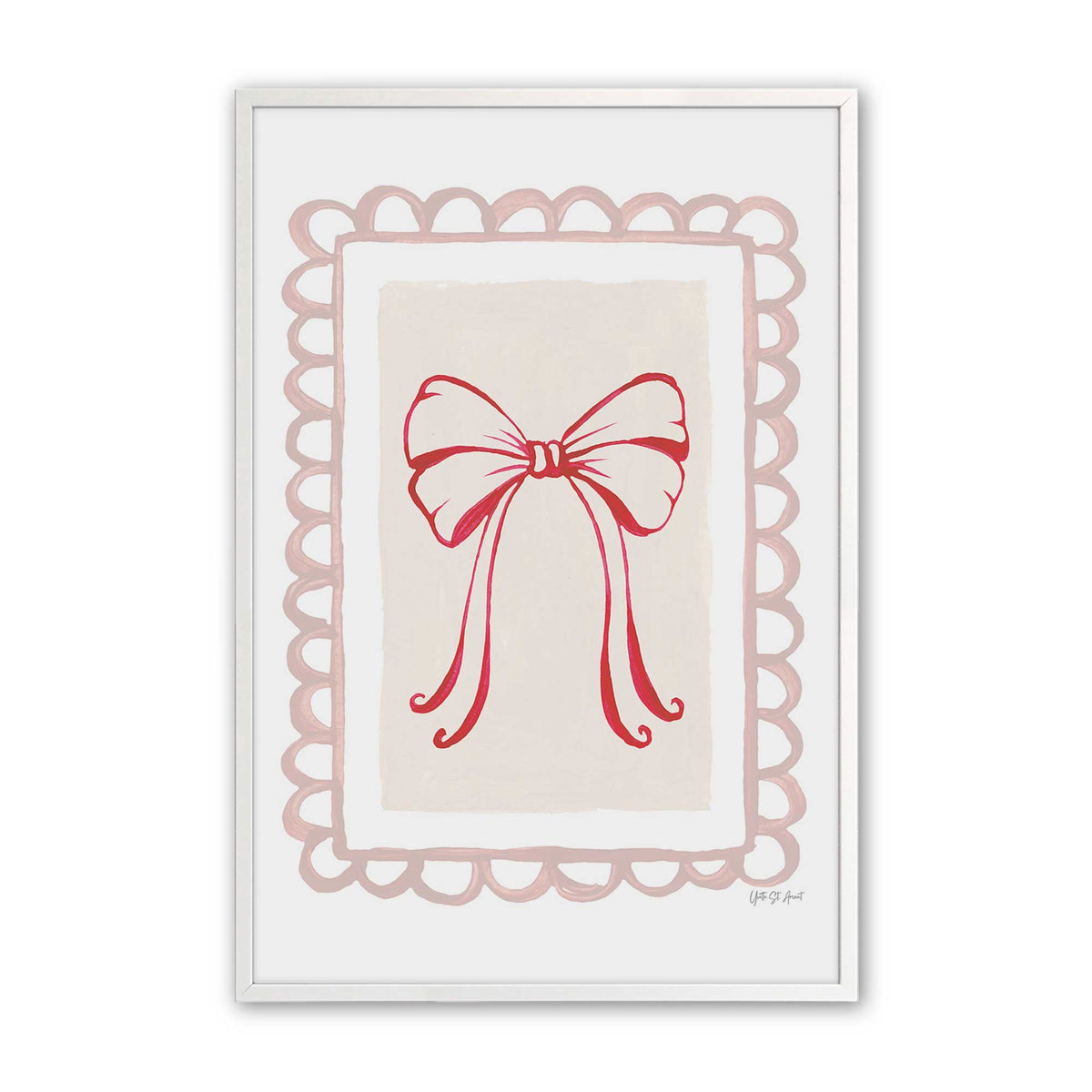 [Color:Opaque White], Picture of art in a Opaque White frame