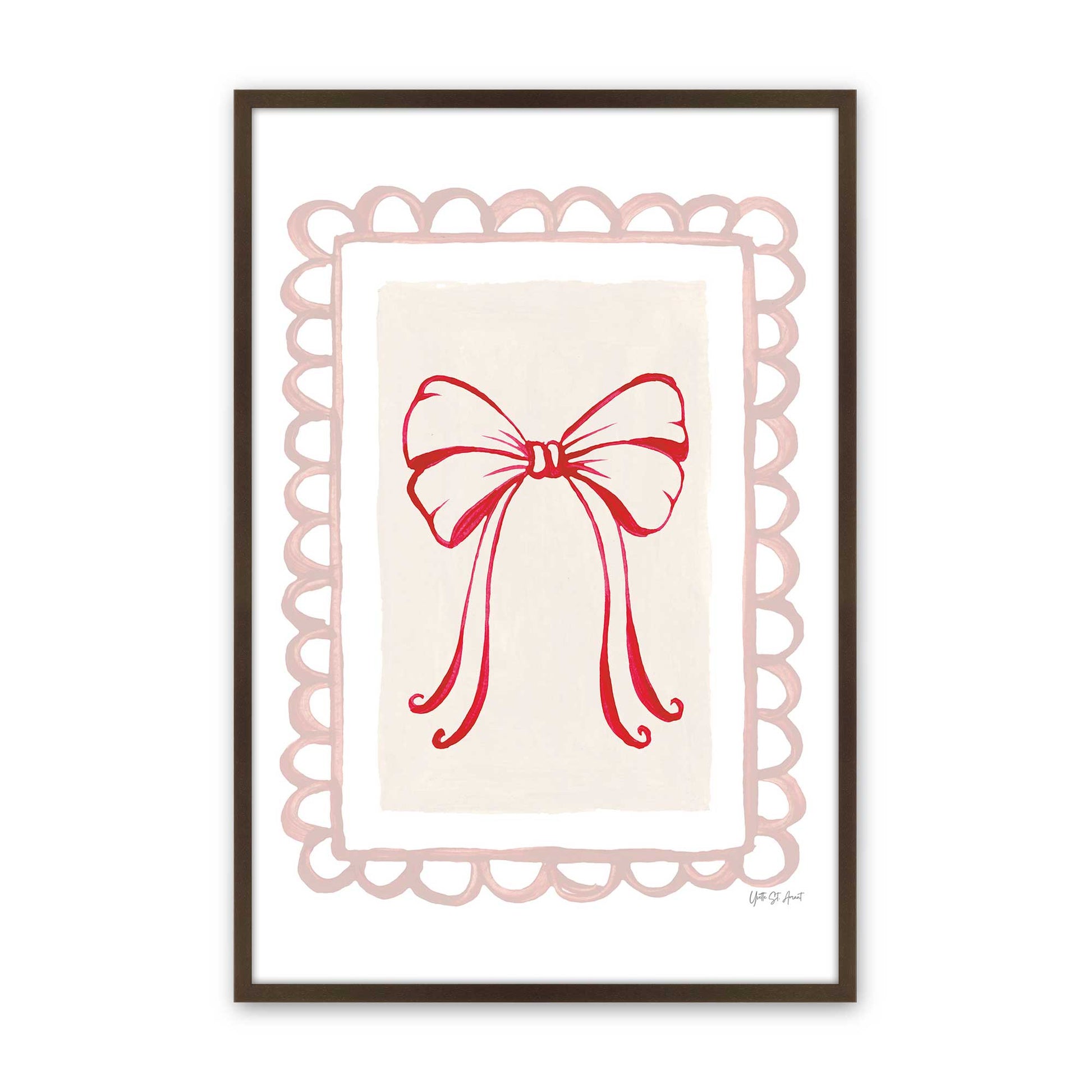 [Color:Belvinder Brown], Picture of art in a Belvinder Brown frame