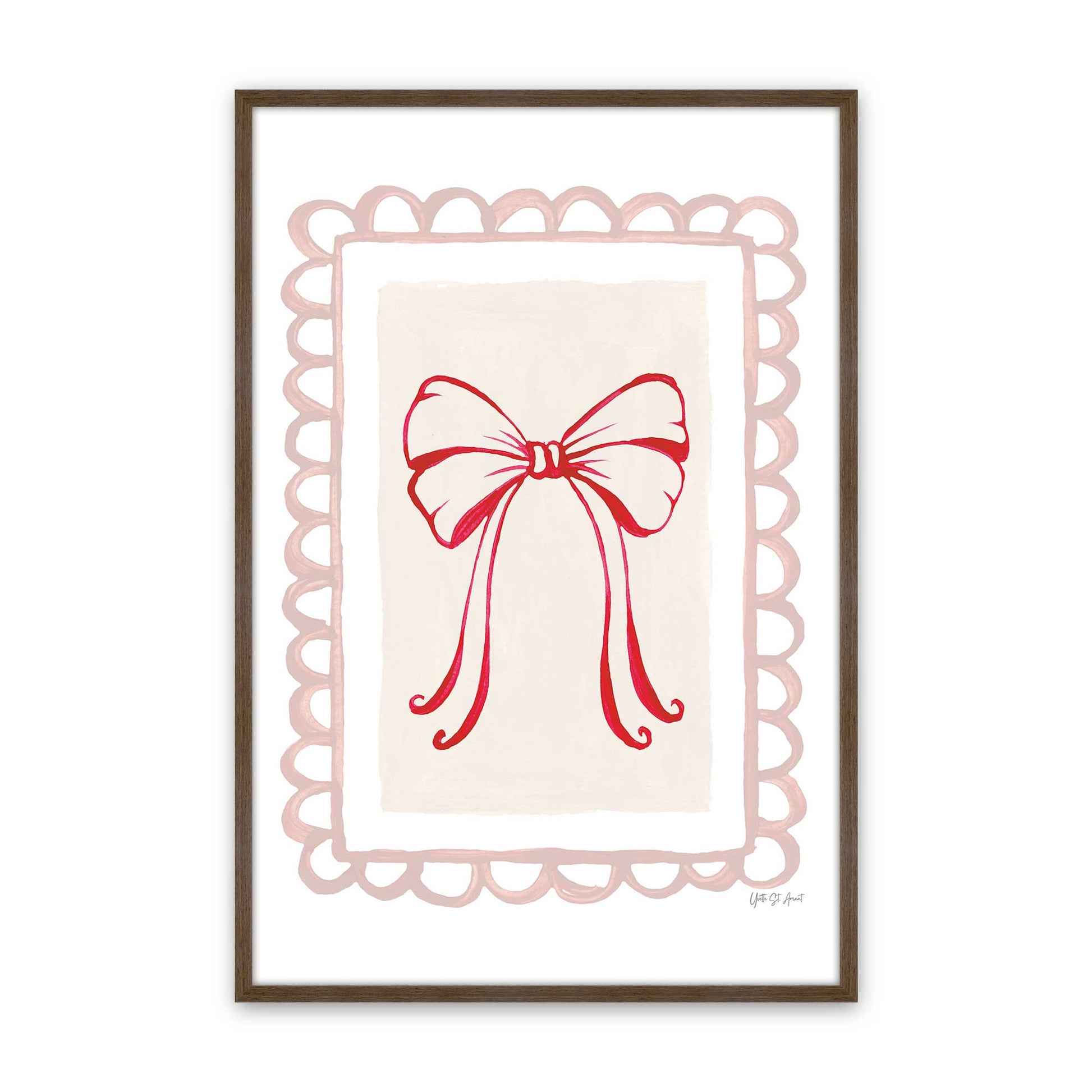 [Color:Walnut], Picture of art in a Walnut frame