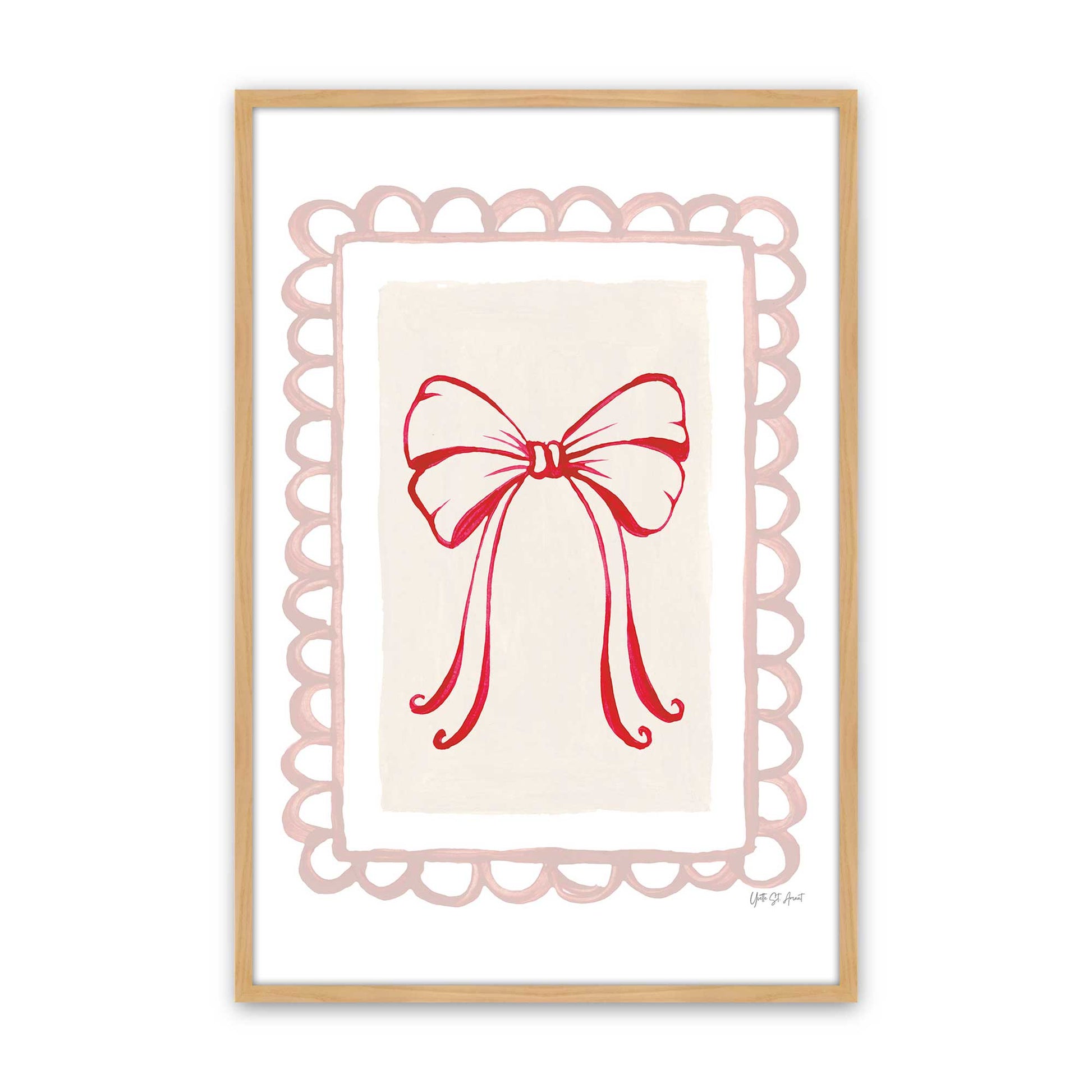 [Color:American Maple], Picture of art in a American Maple frame