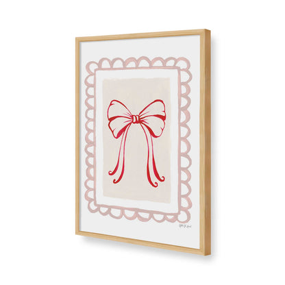 [Color:American Maple], Picture of art in a American Maple frame of the corner