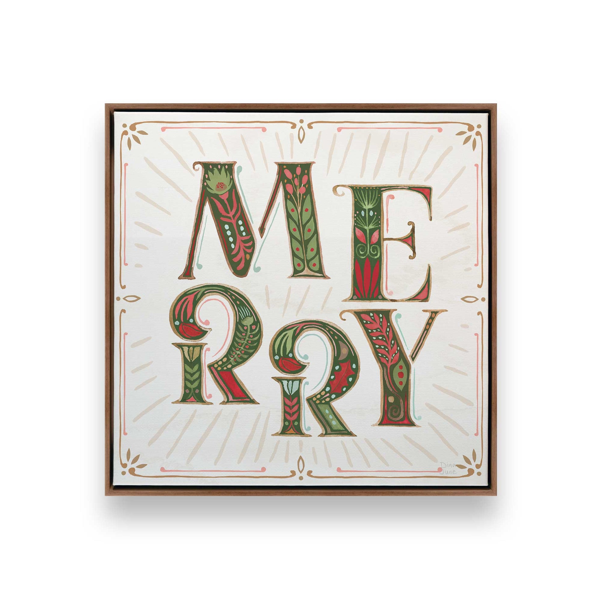 [Color:Walnut], Picture of art in a Walnut frame