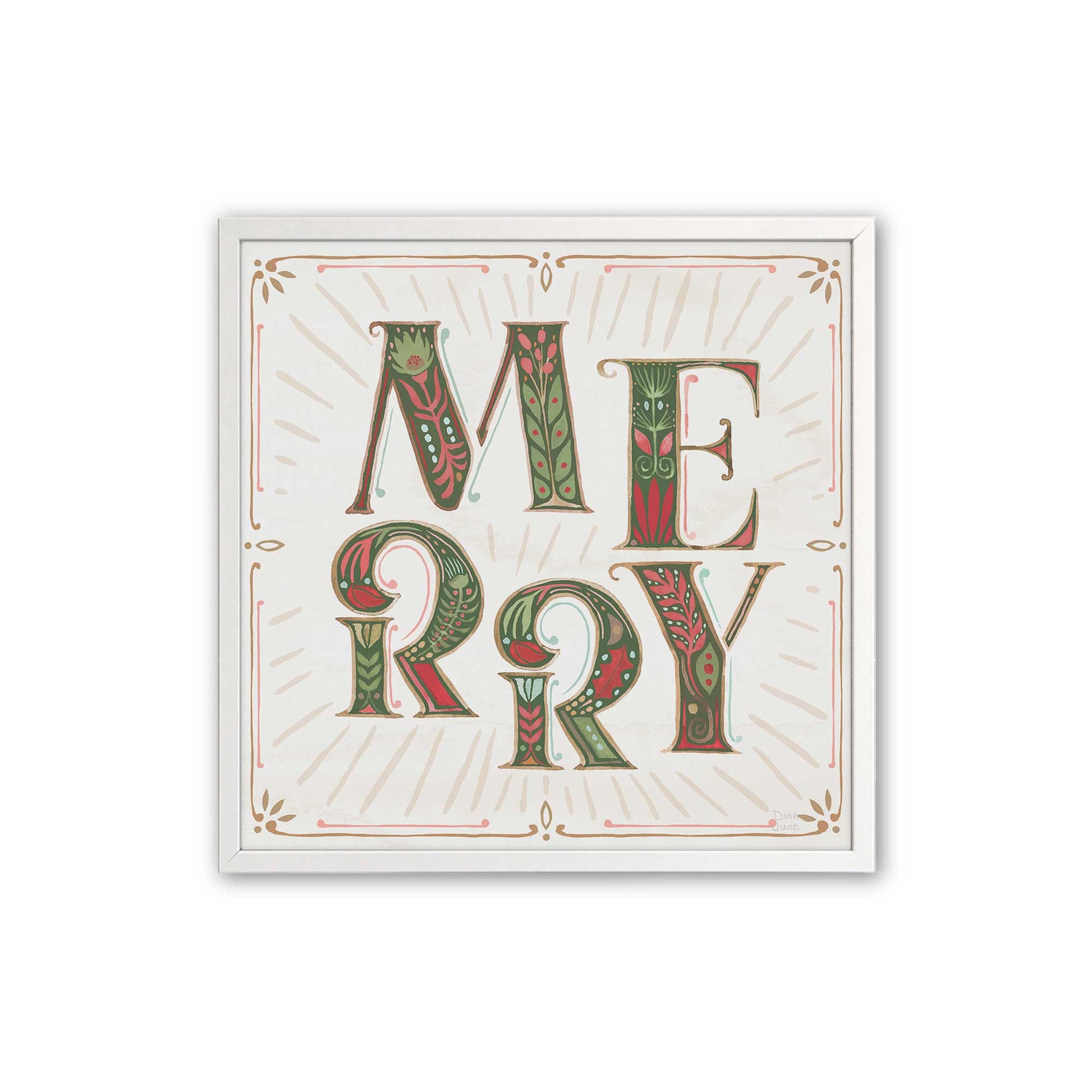 [Color:Opaque White], Picture of art in an Opaque White frame