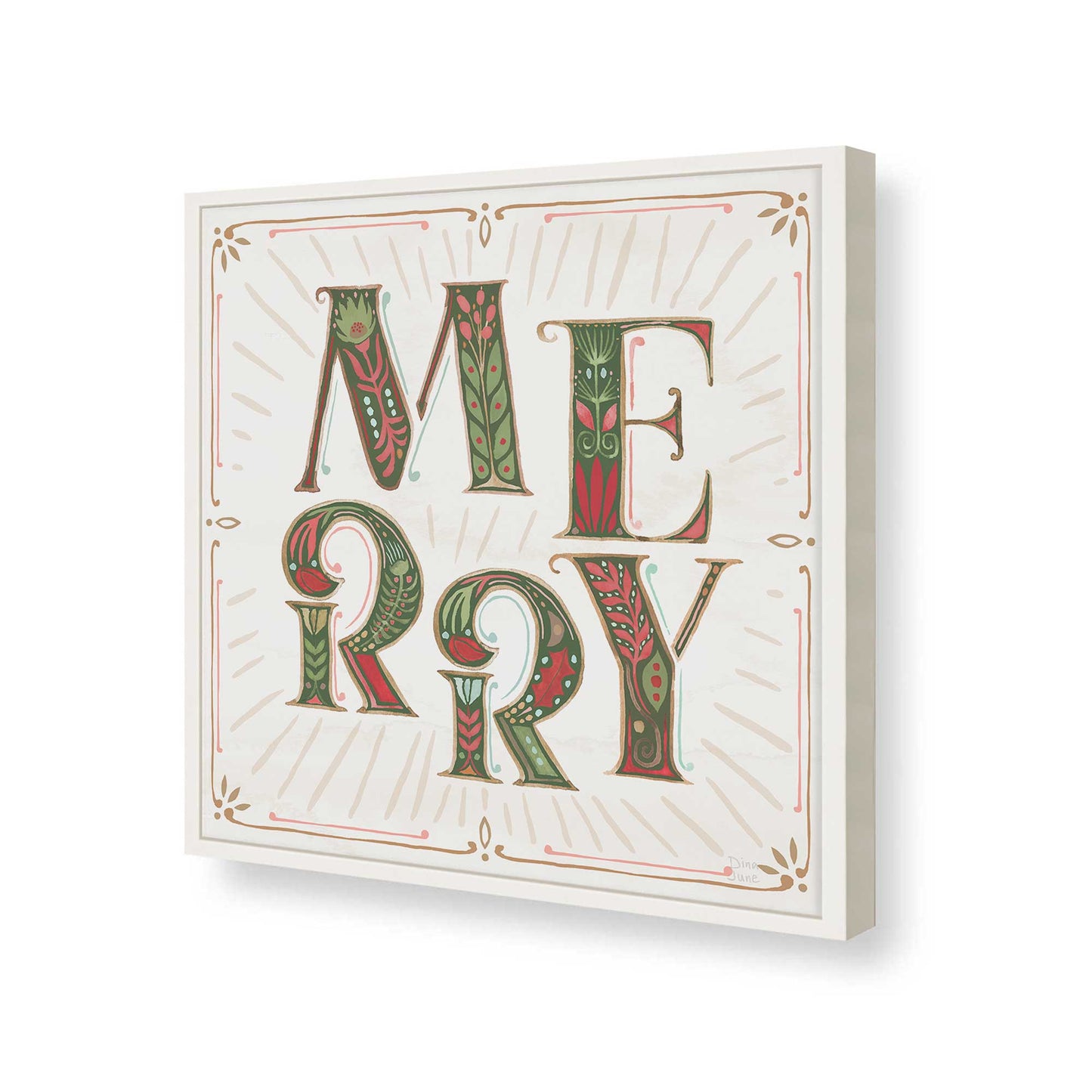 [Color:Opaque White], Picture of art in a Opaque White frame of the corner