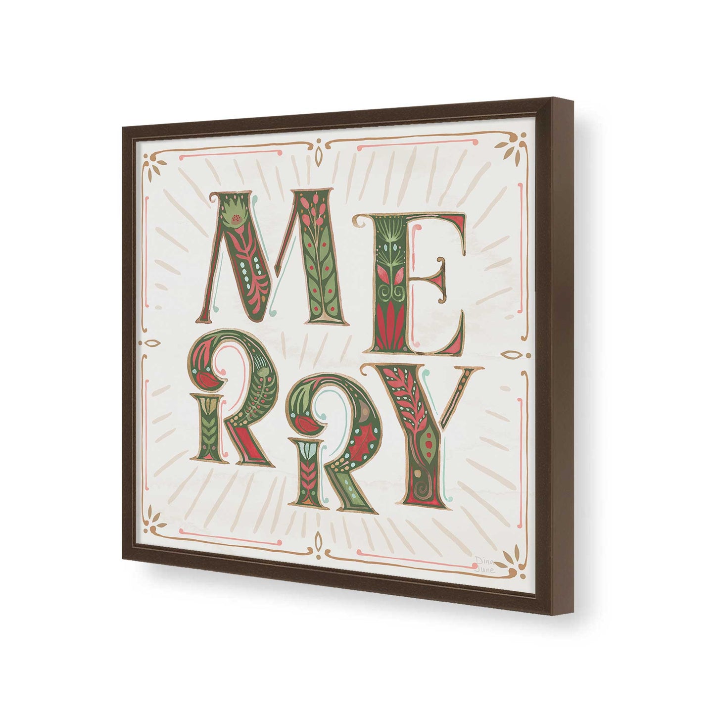 [Color:Espresso], Picture of art in a Espresso frame of the corner