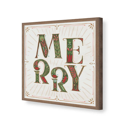 [Color:Walnut], Picture of art in a Walnut frame of the corner