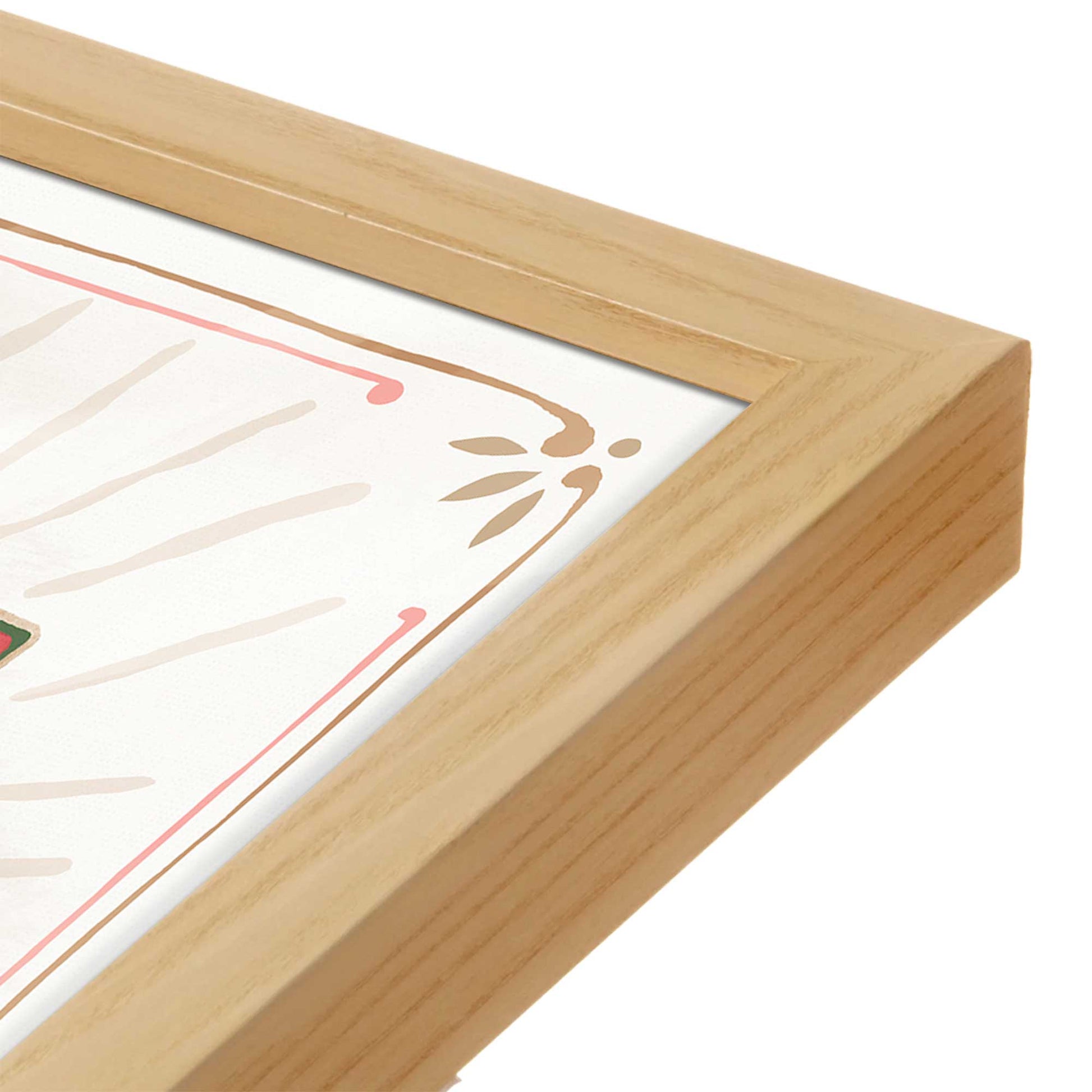 [Color:Espresso], Picture of art in a Espresso frame at an angle