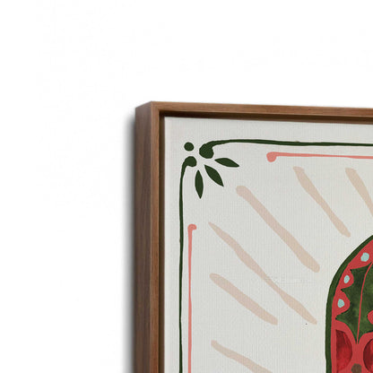 [Color:Walnut], Picture of art in a Walnut frame at an angle