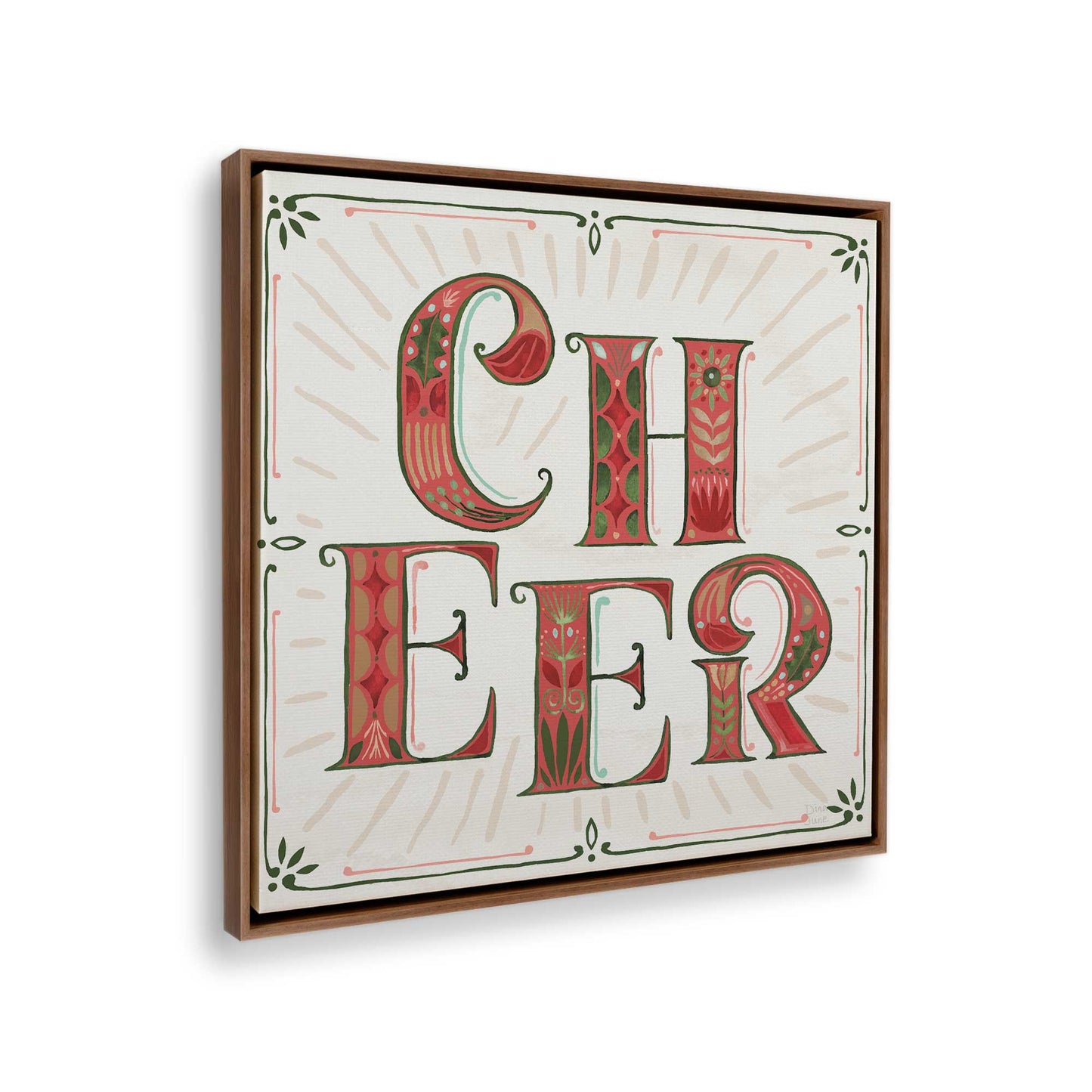 [Color:Walnut], Picture of the corner of the art