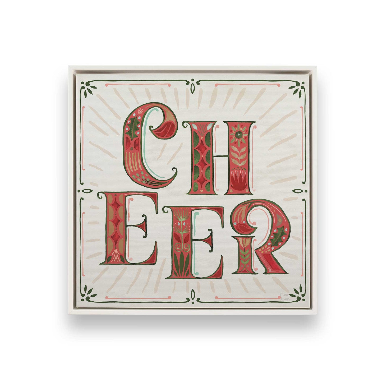 [Color:Opaque White], Picture of art in a White frame