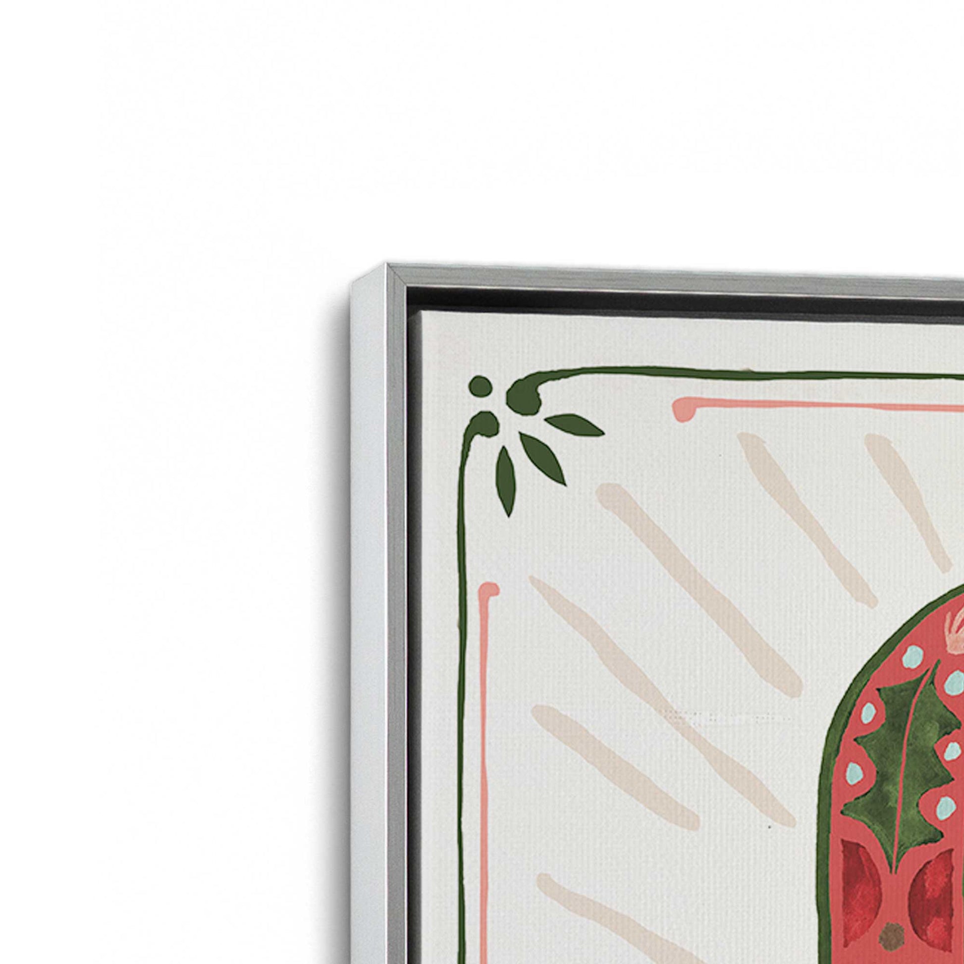 [Color:Polished Chrome], Picture of art in a Polished Chrome frame at an angle