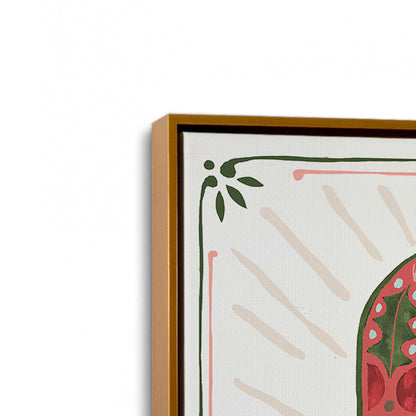 [Color:Polished Gold], Picture of art in a Polished Gold frame at an angle