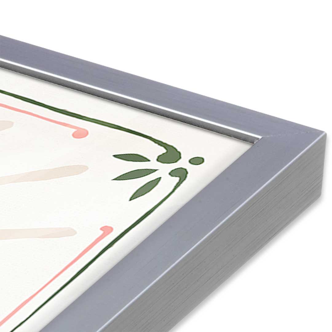 [Color:Polished Chrome], Picture of art in a Polished Chrome frame at an angle