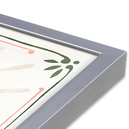 [Color:Polished Chrome], Picture of art in a Polished Chrome frame at an angle