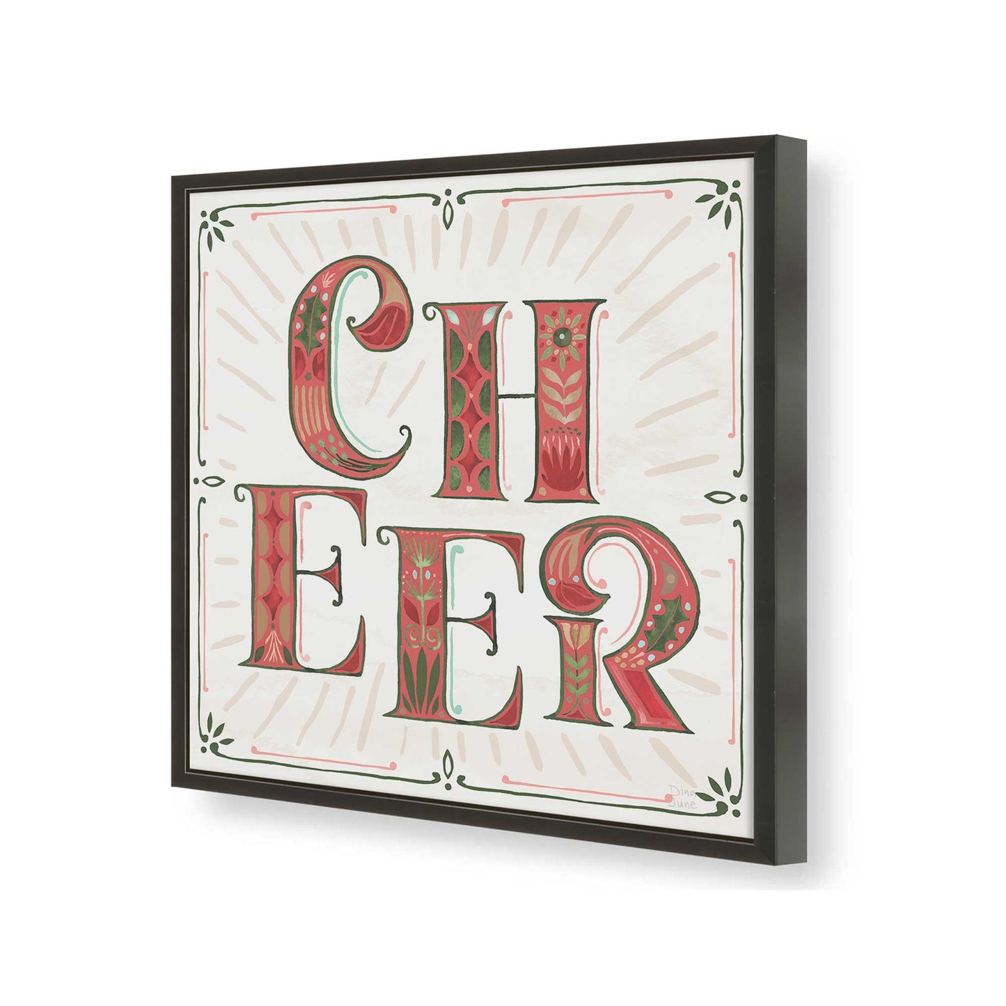 [Color:Satin Black], Picture of art in a Satin Black frame of the corner