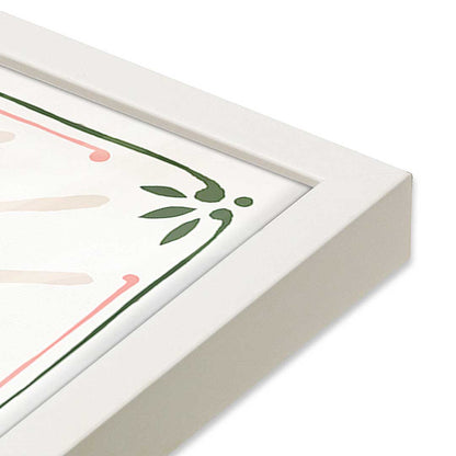 [Color:Opaque White], Picture of art in a Opaque White frame at an angle