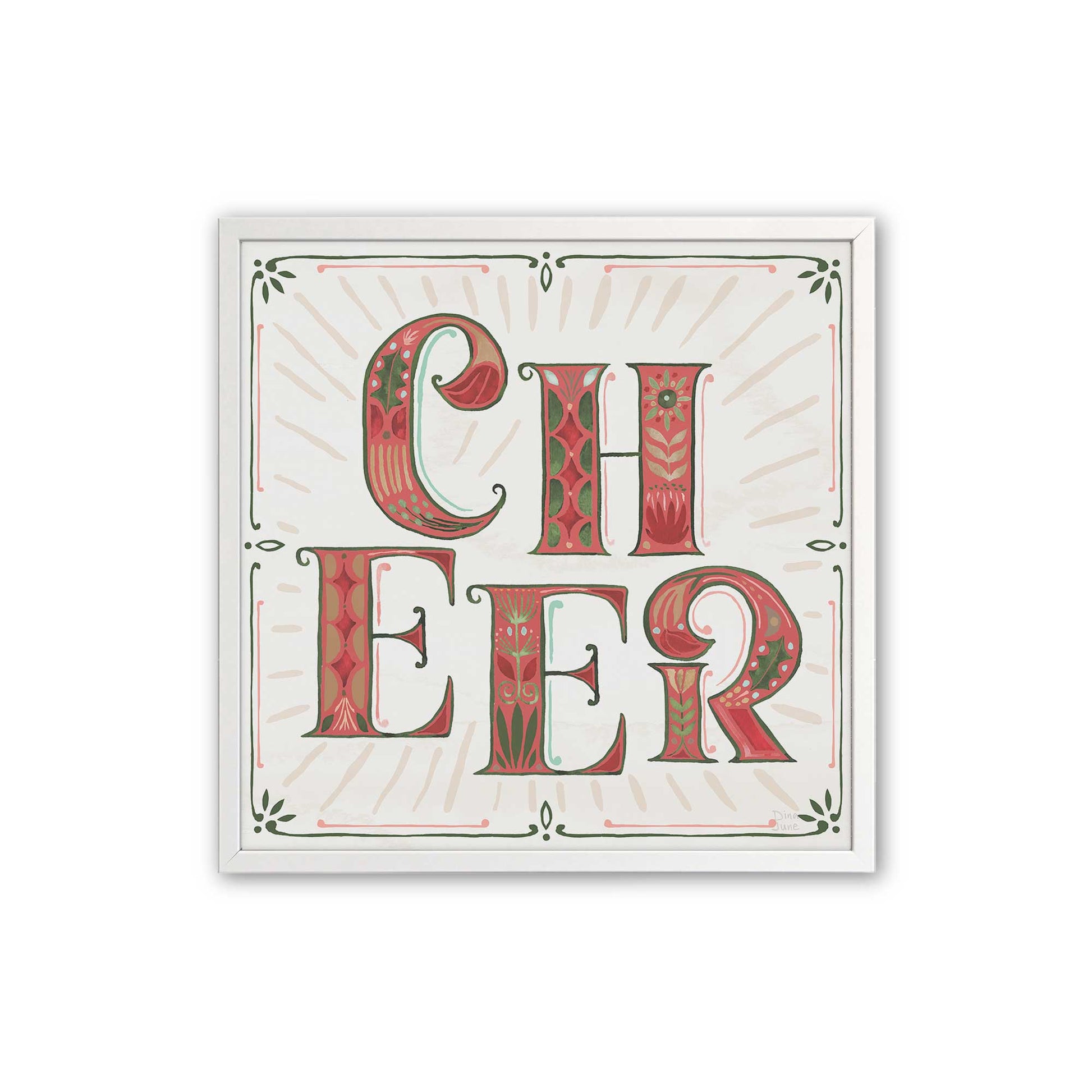 [Color:Opaque White], Picture of art in an Opaque White frame