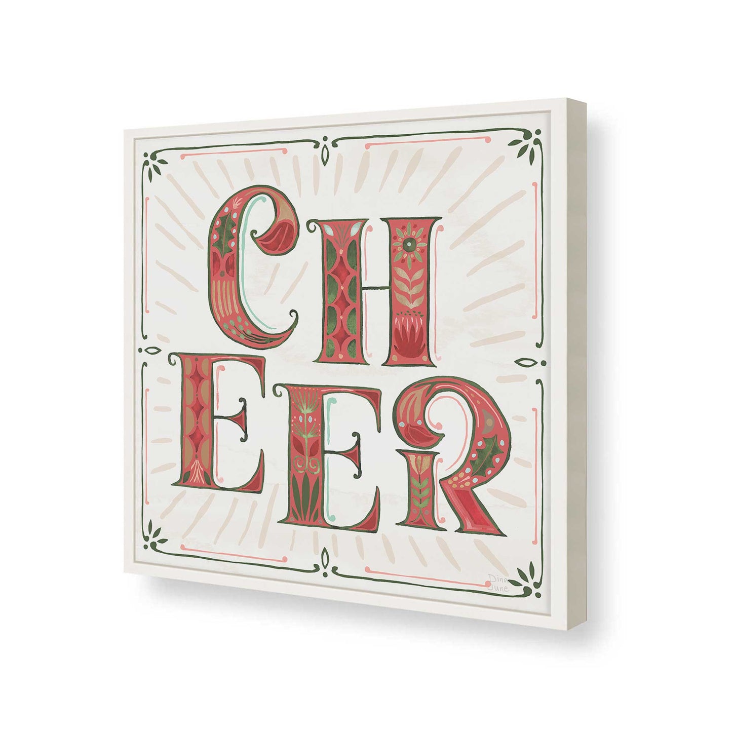 [Color:Opaque White], Picture of art in a Opaque White frame of the corner