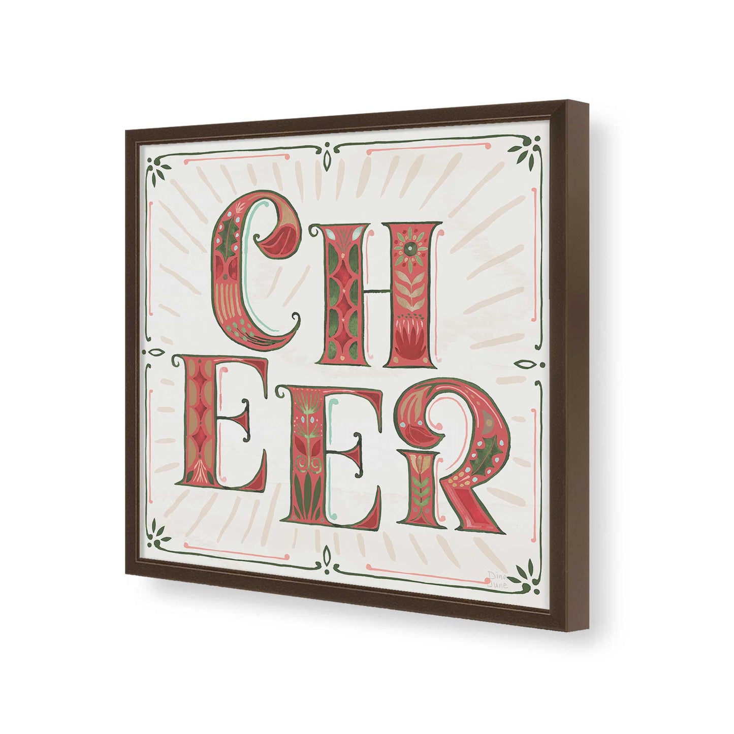 [Color:Espresso], Picture of art in a Espresso frame of the corner