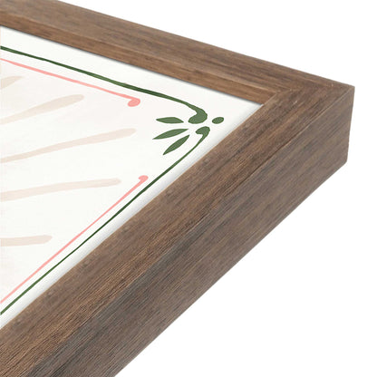 [Color:Walnut], Picture of art in a Walnut frame at an angle