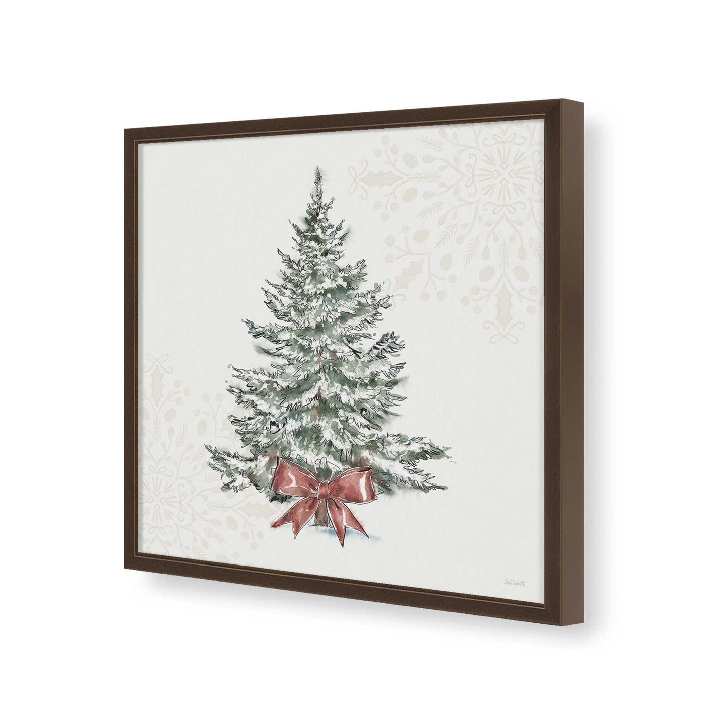 [Color:Espresso], Picture of art in a Espresso frame of the corner