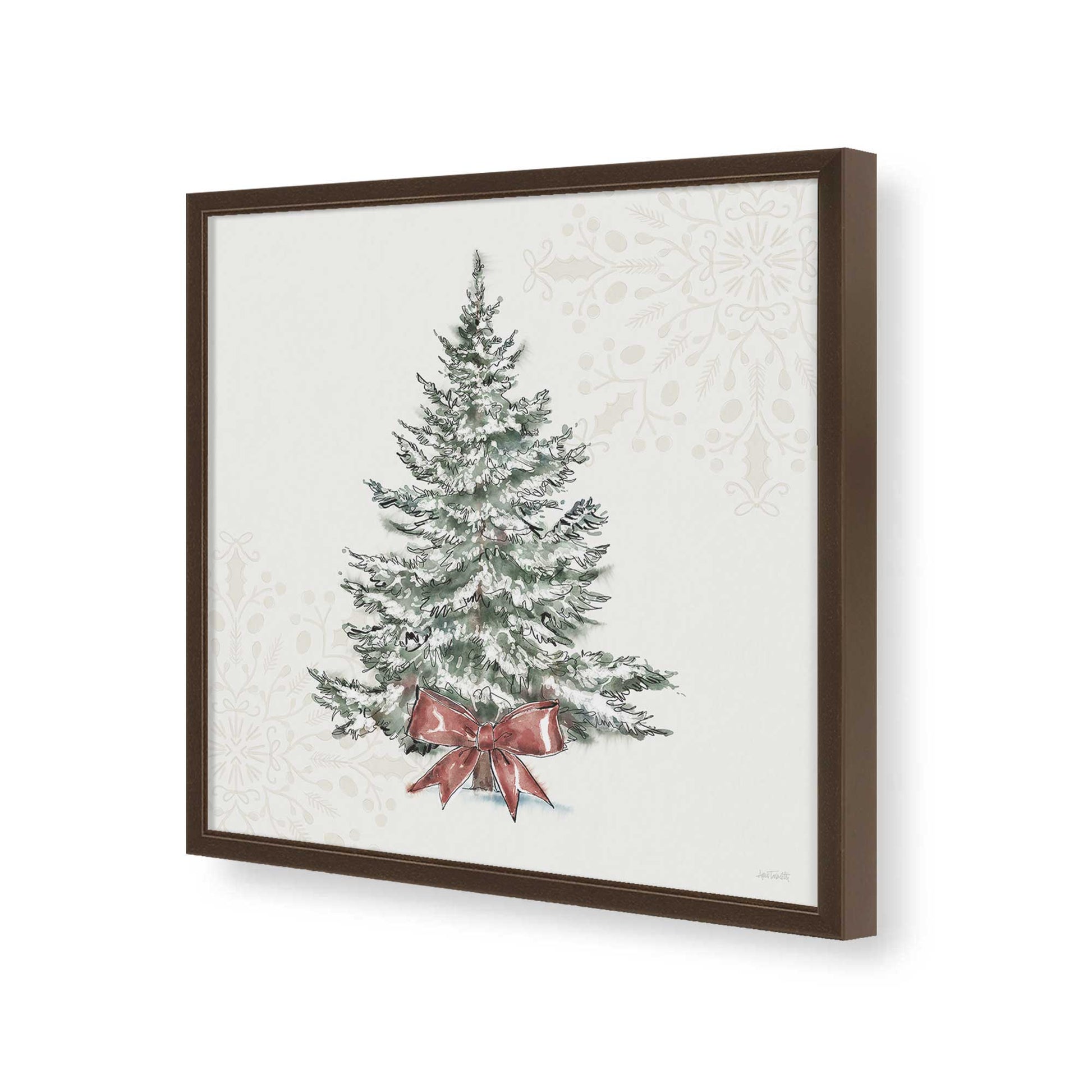 [Color:Espresso], Picture of art in a Espresso frame of the corner