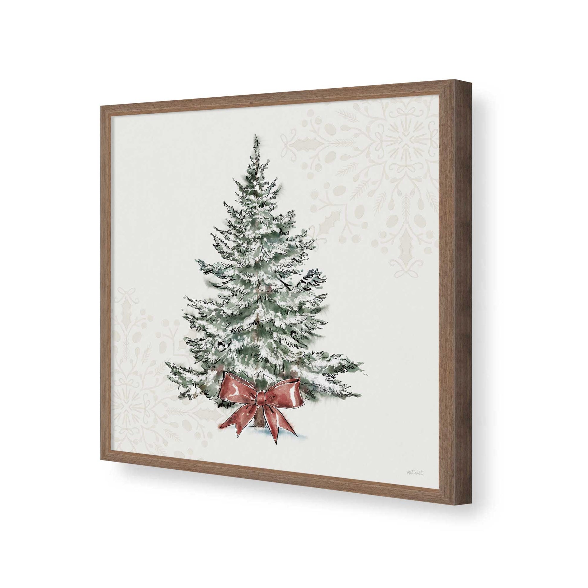 [Color:Walnut], Picture of art in a Walnut frame of the corner