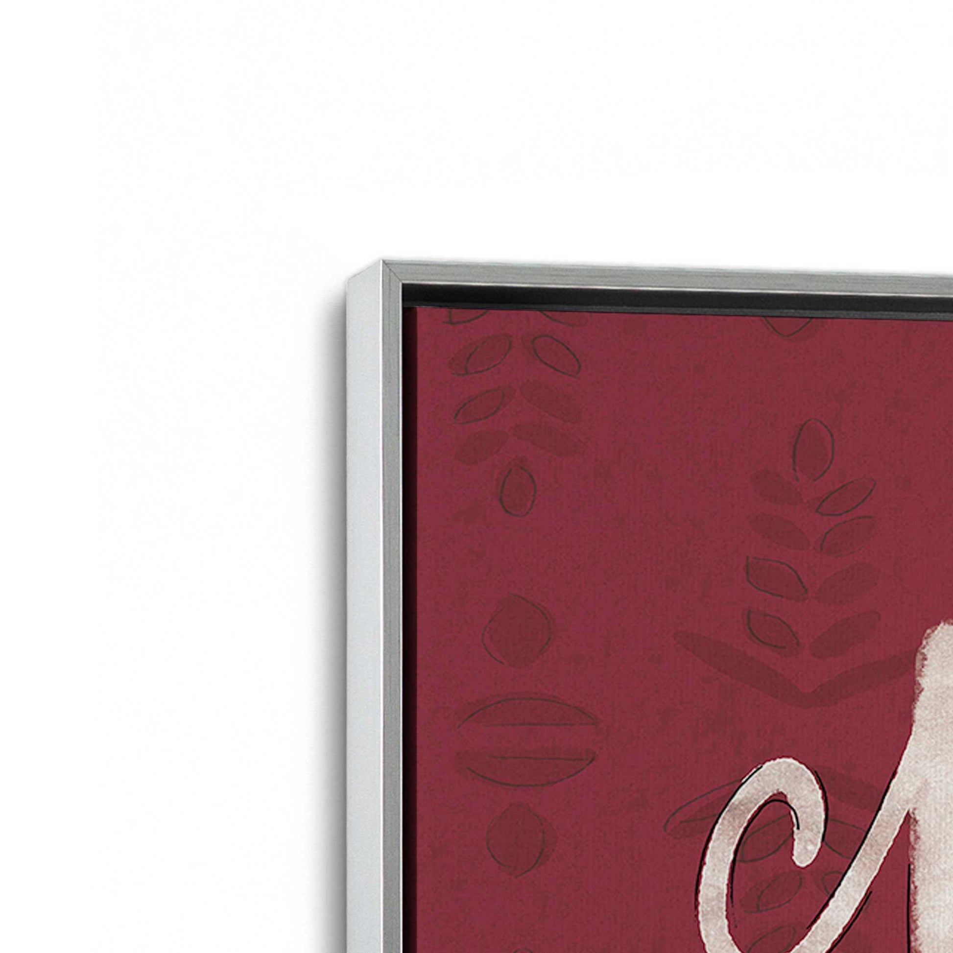 [Color:Polished Chrome], Picture of art in a Polished Chrome frame at an angle