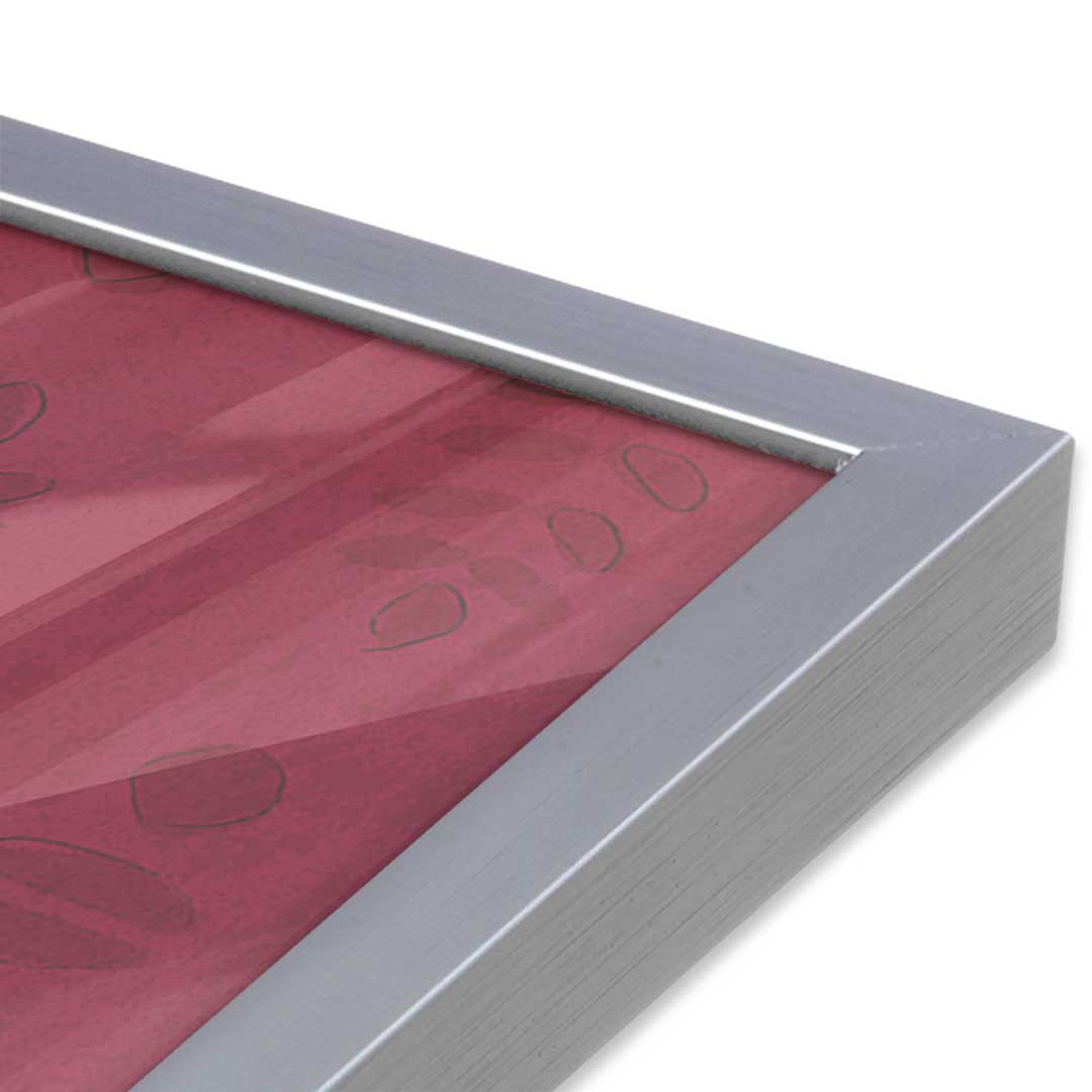 [Color:Polished Chrome], Picture of art in a Polished Chrome frame at an angle