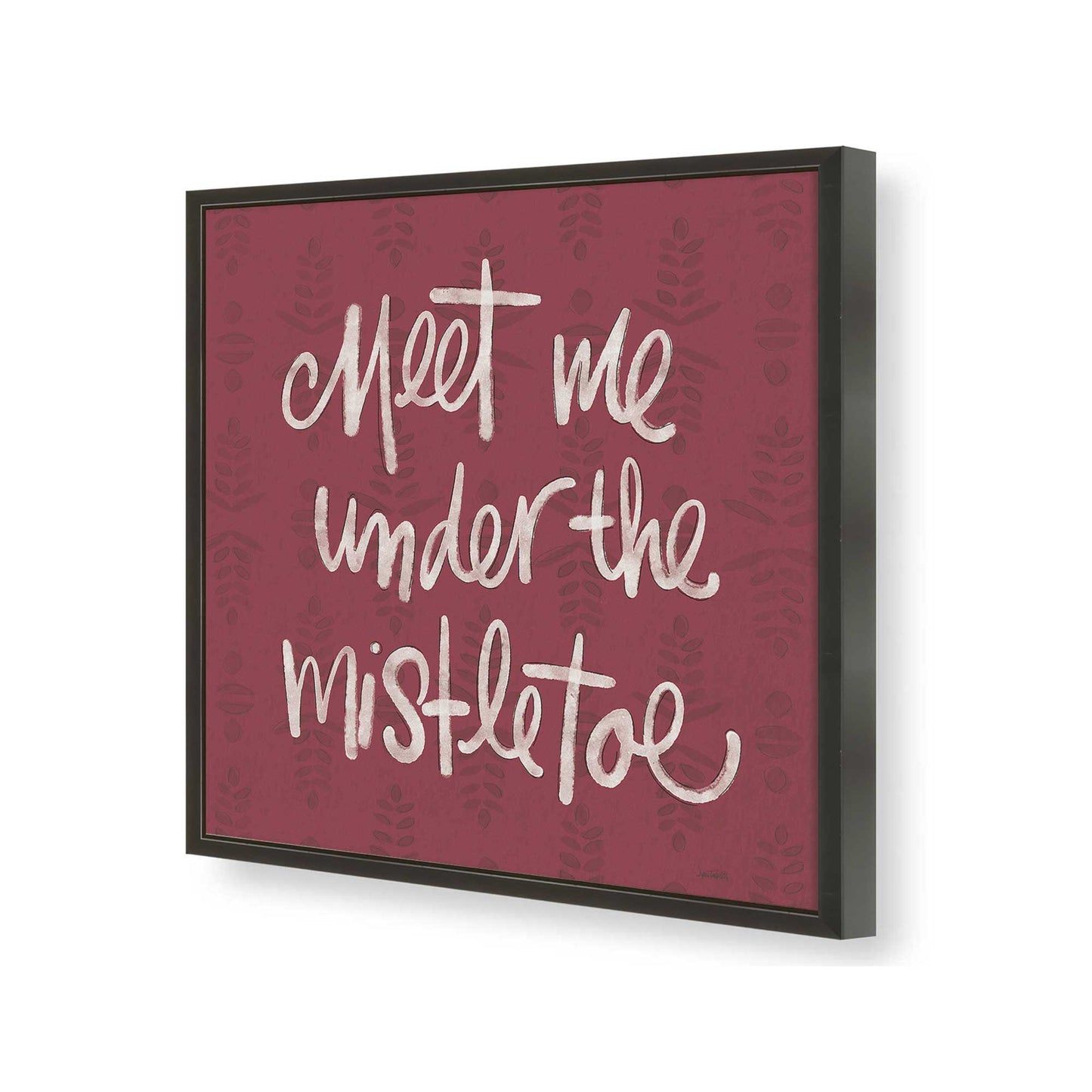 [Color:Satin Black], Picture of art in a Satin Black frame of the corner