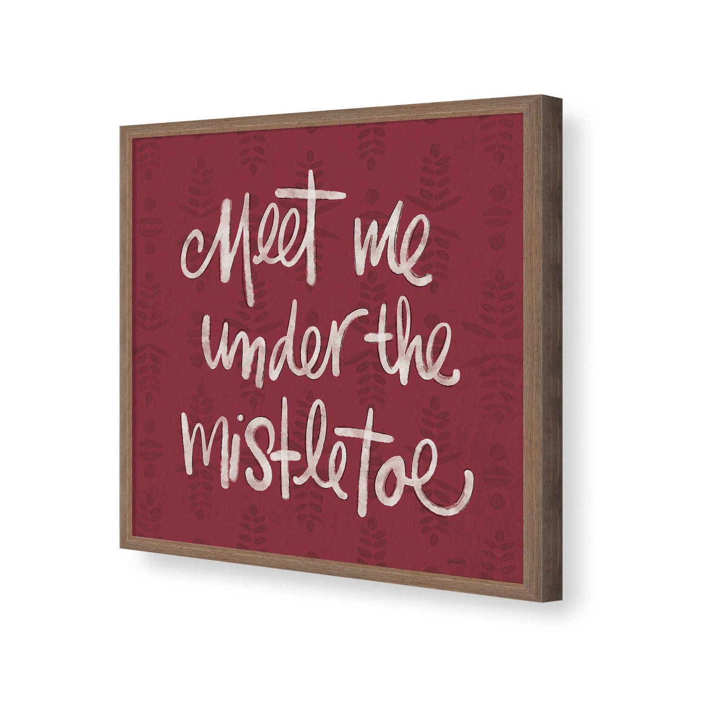 [Color:Walnut], Picture of art in a Walnut frame of the corner