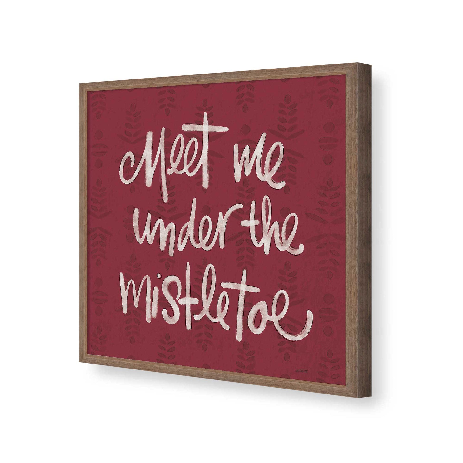 [Color:Walnut], Picture of art in a Walnut frame of the corner